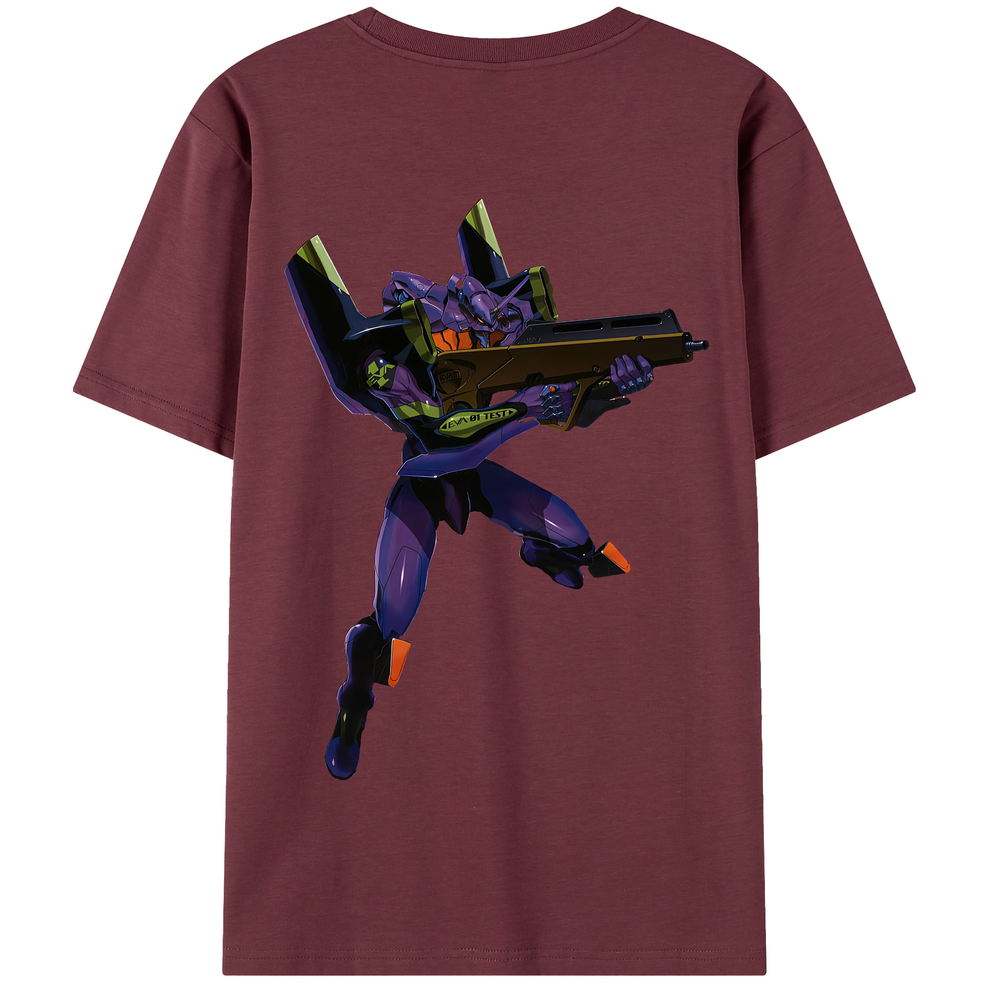 （画像用） EVA 新世紀エヴァンゲリオン 綿100％半袖Tシャツ（背面プリント）